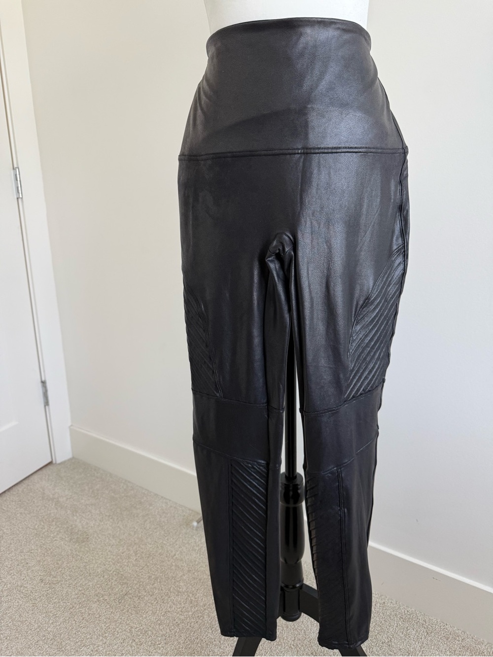 SPANX Black Biker Leggings
